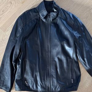 Andrew Marc Men's Black Leather Jacket